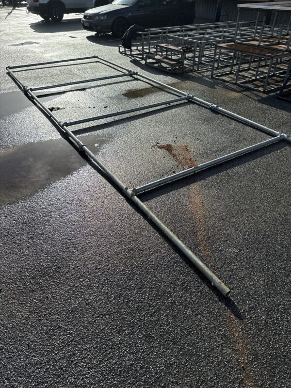 Shade frame with posts.