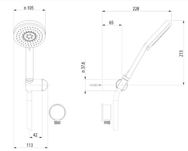 Bathroom  Nikles Pure Hand Shower - Image 2